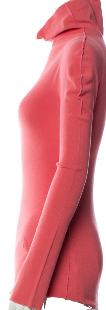 A-Poc By Issey Miyake Japan. Vintage Pinks Turtleneck Long Sleeve Top