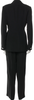 Dirk Bikkembergs Belgium. Black Viscose Blend Chain-Link Accents Pantsuit (Also Sold Separately)