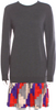 Dirk Bikkembergs Belgium. Virgin Gray Wool/Silk Multi-Color Shift Dress