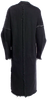 Yohji Yamamoto JAPAN. Black Cotton Raw Edge/Hem Long Oversize Coat