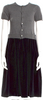 Comme des Garçons SHIRT. JAPAN. Black Wool Knee-Length Dress