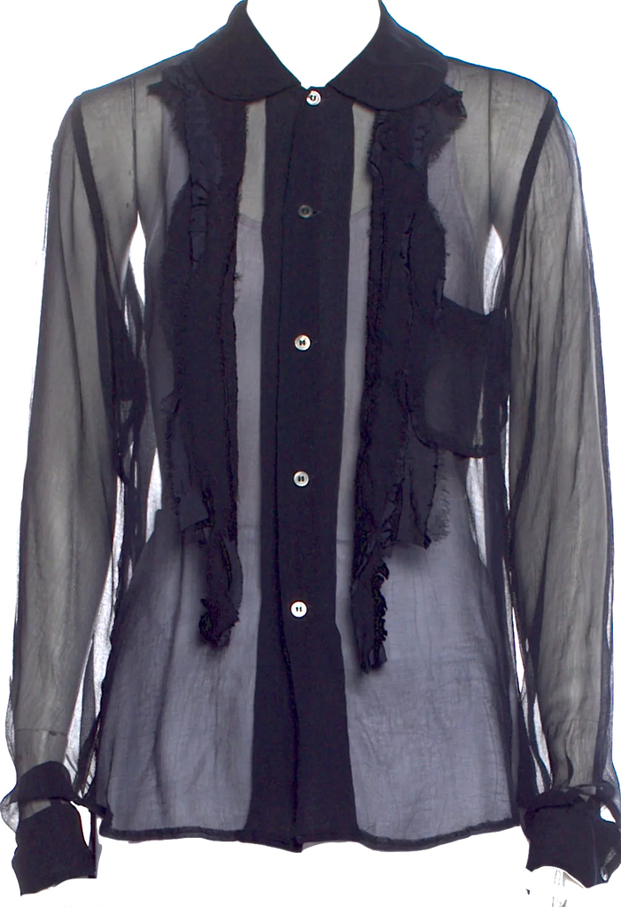 Comme des Garçons Comme des Garçons Japan. Semi-Sheer Long Sleeve Top