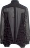 Comme des Garçons Comme des Garçons Japan. Black Semi Sheer Beaded Accents Long Sleeve Button-Up Top