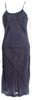 Comme des Garçons Comme des Garçons Japan. Blue Cupro Scoop Neck Midi Length Dress