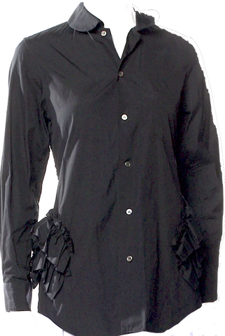 Mackage Montreal. Black Leather Long Sleeve Full Zip Collared Short Jacket