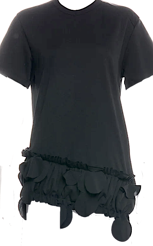 Comme des Garçons Comme des Garçons Japan. Black Crew Neck Short Sleeve Top