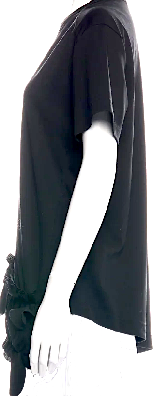 Comme des Garçons Comme des Garçons Japan. Black Crew Neck Short Sleeve Top