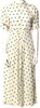 Caron Callahan NYC. Neutrals Cotton Blend Printed Long Dress
