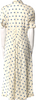Caron Callahan NYC. Neutrals Cotton Blend Printed Long Dress