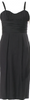 DOLCE&GABBANA ITALY. D&G Black/Neutral Back Silk Midi Length Dress