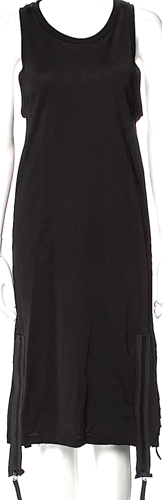 Diesel (Glenn Martens) NEW/W TAGS Black Cotton/Rayon Blend  Midi Length Dress
