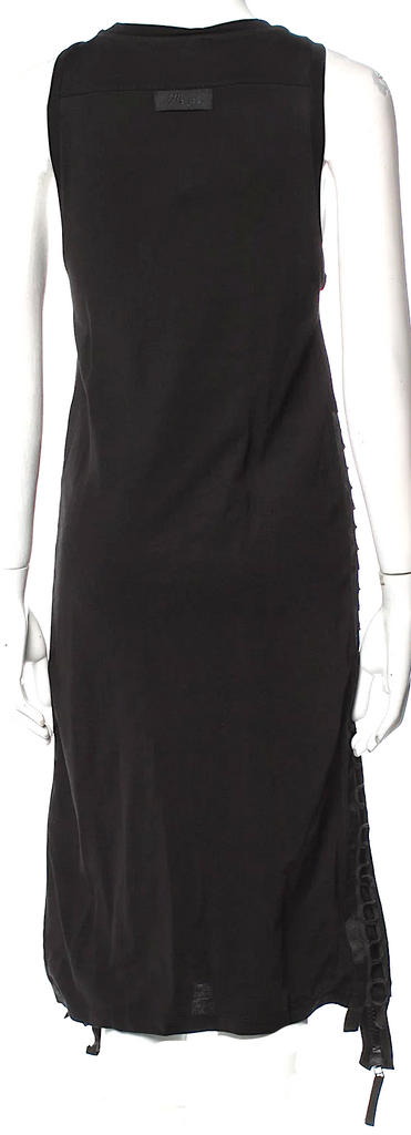 Diesel (Glenn Martens) NEW/W TAGS Black Cotton/Rayon Blend  Midi Length Dress