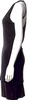 Diesel (Glenn Martens) Black Rayon/Linen Scoop Neck Mini Dress