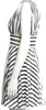 JEAN PAUL GAULTIER PARIS. Fuzzi. Silver Striped Mini Dress