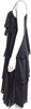 Grey by Jason Wu NYC. Black Tiered Spaghetti Straps Midi Length Dress