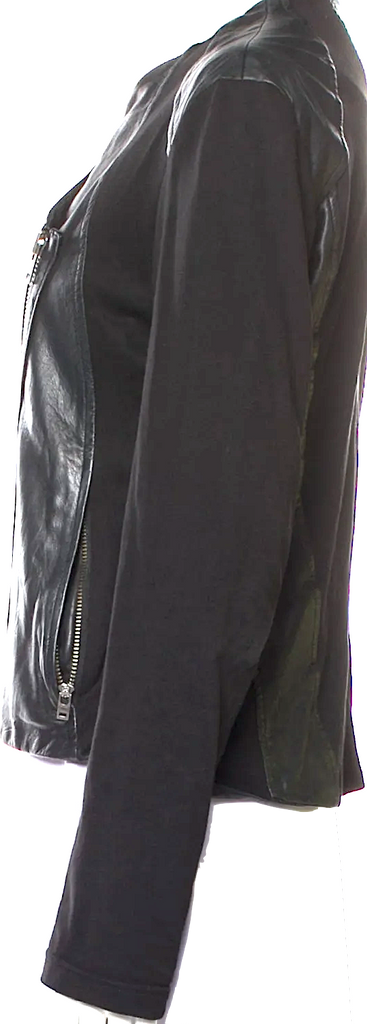 Helmut Lang Lambskin Leather Moto Style Jacket