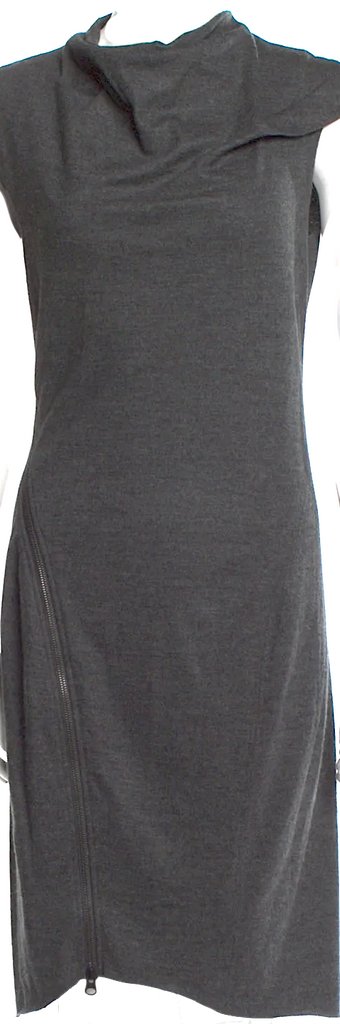 Helmut Lang NY. Gray Wool Mini Dress