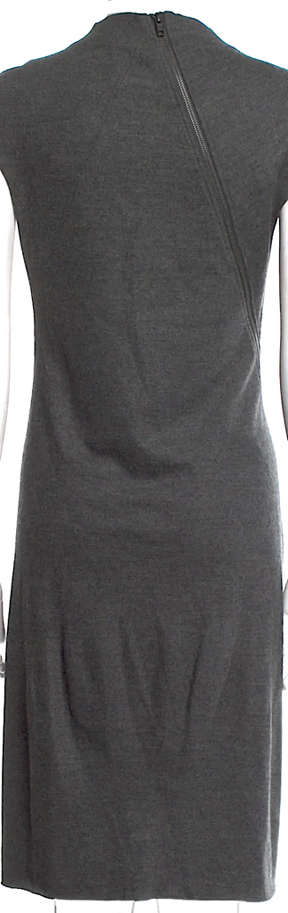 Helmut Lang NY. Gray Wool Mini Dress