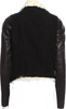 Helmut Lang NY. Black Lamb Leather Shearling Fur Moto Style Jacket