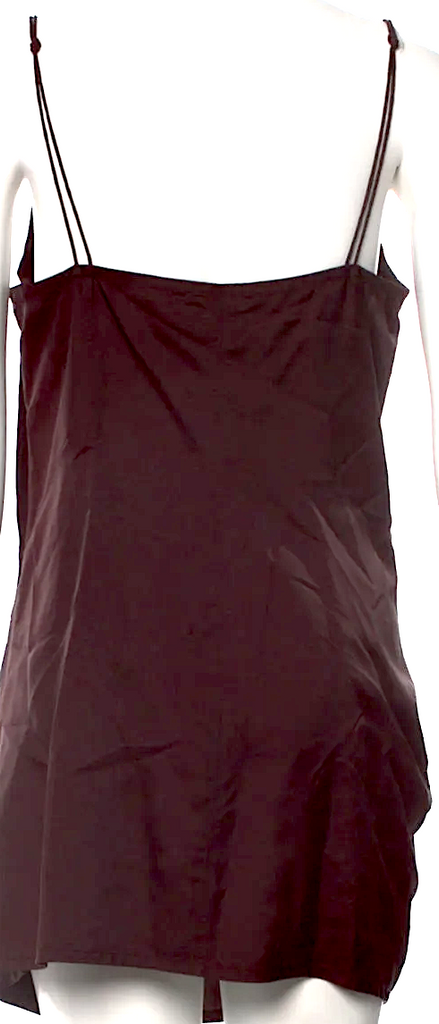 Helmut Lang NY. Eggplant Color Viscose Mini Dress