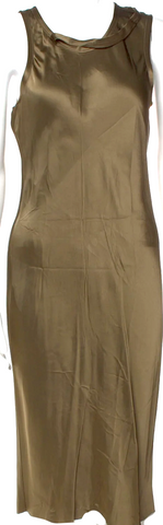 Maison Margiela MM6 Paris. Black Grey Denim Half Button Down Dress w/Back Pockets