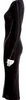 Helmut Lang Black Outseam Cotton BodyCon Crew Neck Midi Length Dress