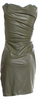 Helmut Lang NY. Green Poly/Spandex Cowl Neck Mini Dress