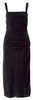 Helmut Lang NY. Black Square Neckline Midi Length Dres