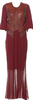 Helmut Lang NY. Burgundy Silk Long Evening Dress