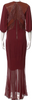 Helmut Lang NY. Burgundy Silk Long Evening Dress