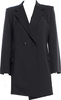 Helmut Lang NY. Black Virgin Wool Coat
