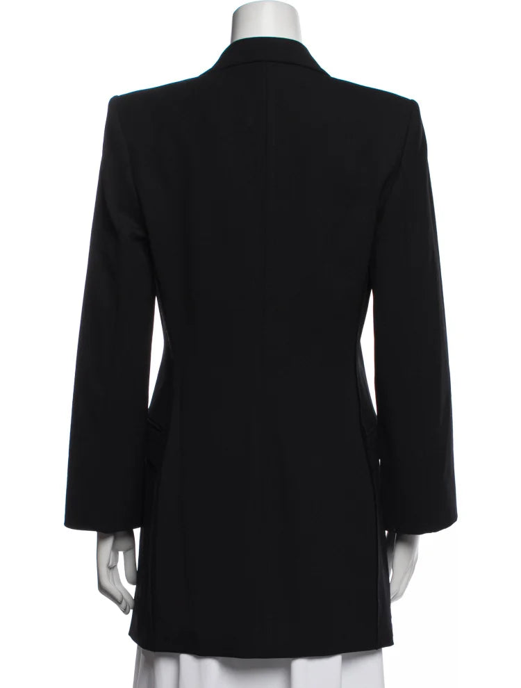 Helmut Lang NY. Black Virgin Wool Coat