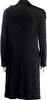 HELMUT LANG NY. Black Viscose Long Evening Coat
