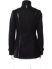 Mackage Black Wool & Leather Trim Peacoat