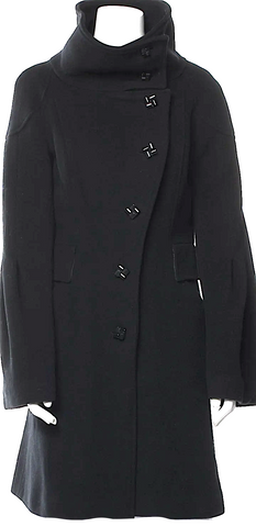 Ivan Grundahl Copenhagen. Black PolyTech Blend Midi Length Dress