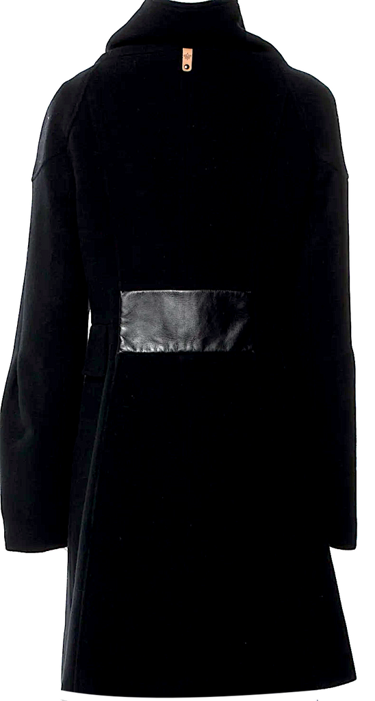 Mackage Black Cashmere/Wool Blend Coat