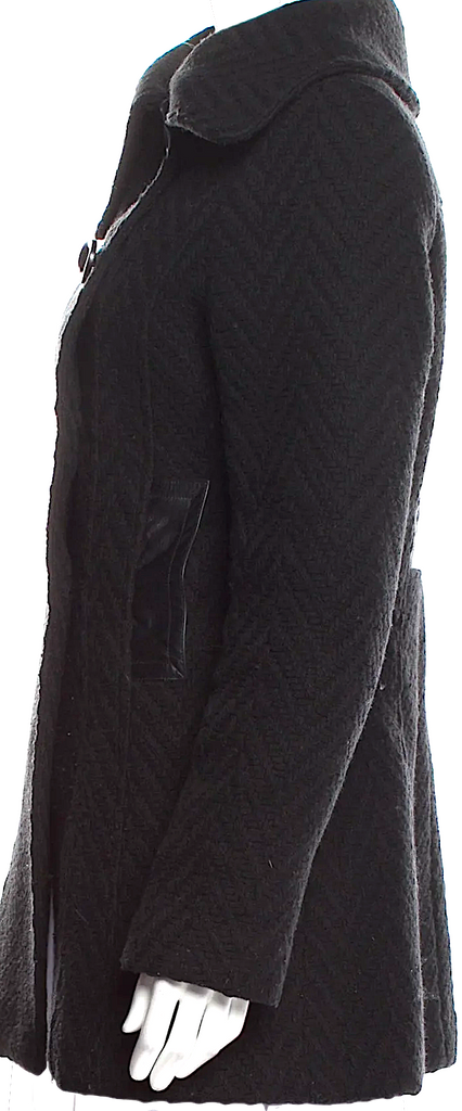 Mackage Black Virgin Wool Peacoat