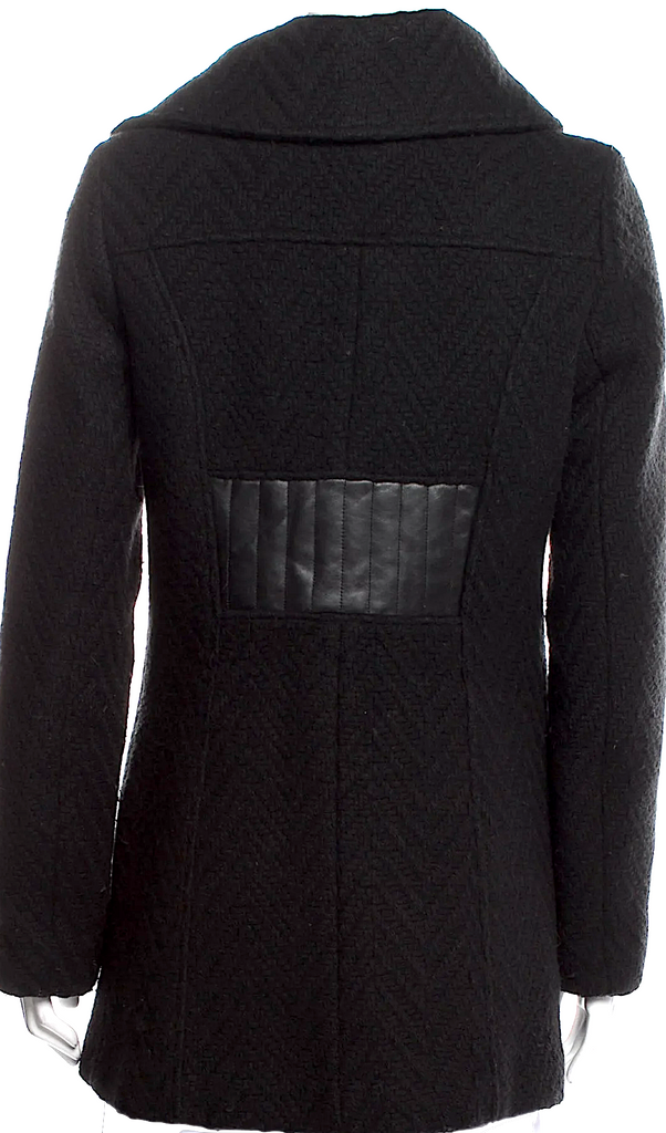 Mackage Black Virgin Wool Peacoat