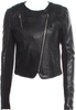 Mackage Black Lambskin Leather Biker Jacket