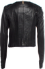 Mackage Black Lambskin Leather Biker Jacket