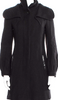 Mackage Quebec. Black Wool Faux Fur Coat