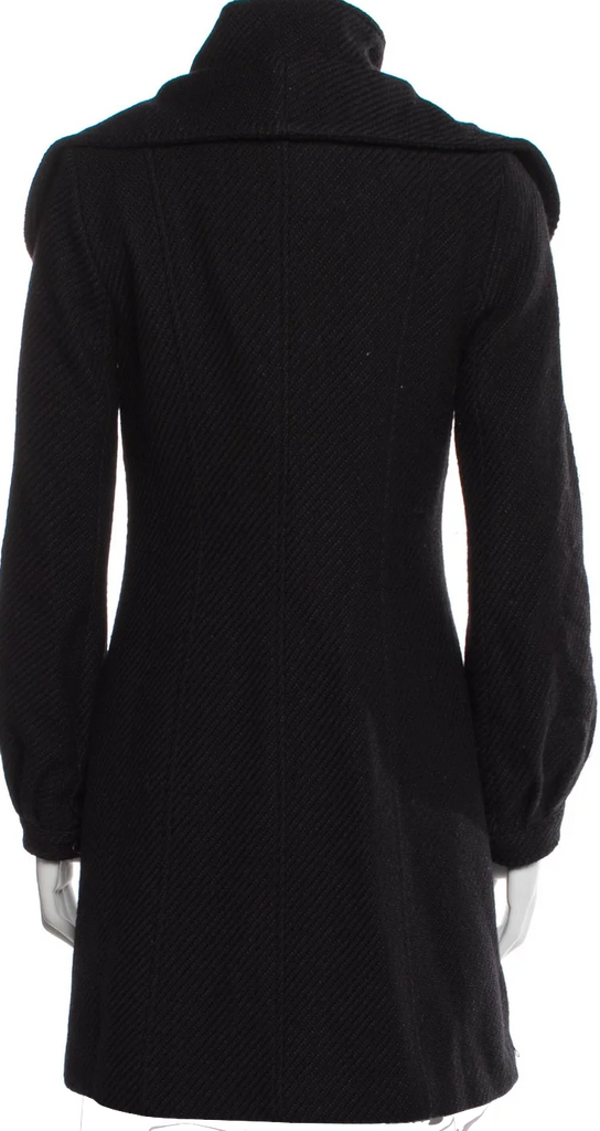 Mackage Quebec. Black Wool Faux Fur Coat