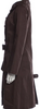 Mackage. Brown Shawl Collar/Leather Trim Belted Trench Coat
