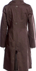 Mackage. Brown Shawl Collar/Leather Trim Belted Trench Coat