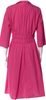 Hannoh Wessel ITALY. Pink Cotton Waist Tie Knee-Length Dress