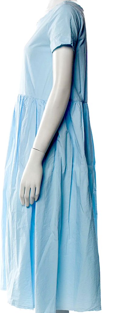 Hannoh Wessel ITALY. NEW W/TAGS. Light Blue Cotton Midi Length Dress