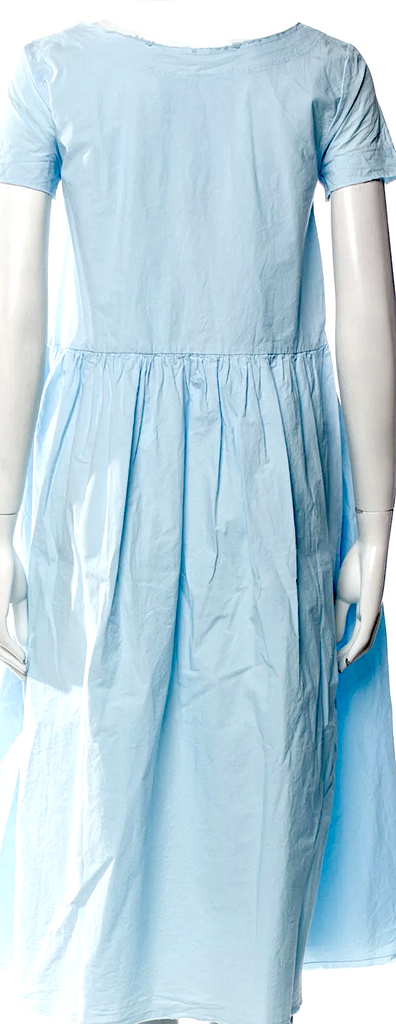 Hannoh Wessel ITALY. NEW W/TAGS. Light Blue Cotton Midi Length Dress