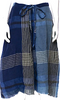 Hannoh Wessel Paris. Plaid Linen Midi Length Skirt