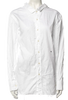 Hommegirls White Cotton Long Sleeve Button-Up Top/Tunic