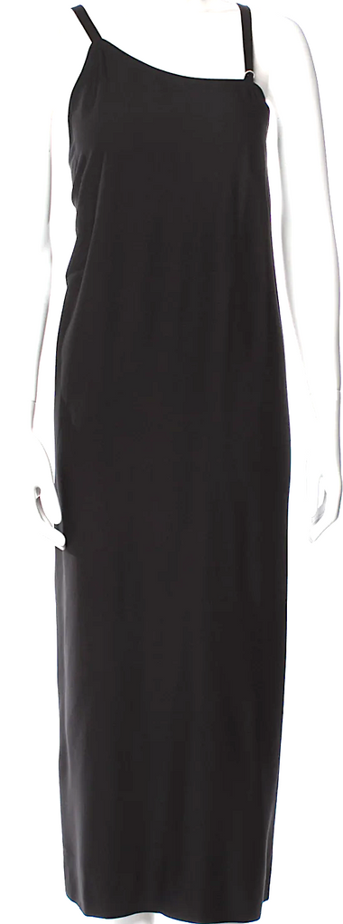 Isabel Benenato Italy. Black Square Neckline Long Dress